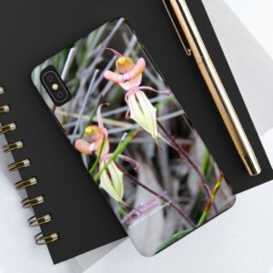 purple veined spider orchid mobile case